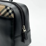 Load image into Gallery viewer, Burberry Nova Check Hand Bag Leather Nylon (Like new)
