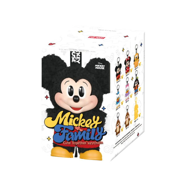 Pop mart Mickey Family Cute Together Keychain Series Figures (Sold per piece)