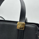 Load image into Gallery viewer, Burberry Small Banner Leather Handbag Black (Like new) BCV3YJR
