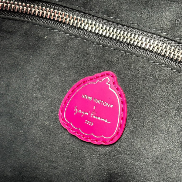 Louis Vuitton x Yayoi Kusama Black/Pink Monogram Empreinte Leather Neverfull MM NM Bag (Like new) J2WBK6G