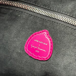 Load image into Gallery viewer, Louis Vuitton x Yayoi Kusama Black/Pink Monogram Empreinte Leather Neverfull MM NM Bag (Like new) J2WBK6G

