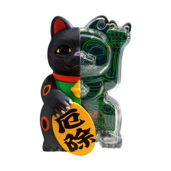 Pixel Zipper - Kouun Neko 50:50 Lucky Cat Figure "Apotropaic"