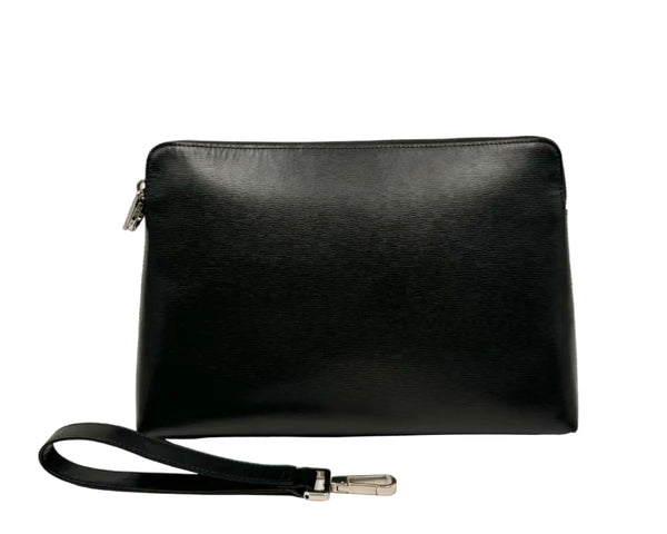 Dior Clutch Leather Bag Black (Pre-owned) TQCB82X