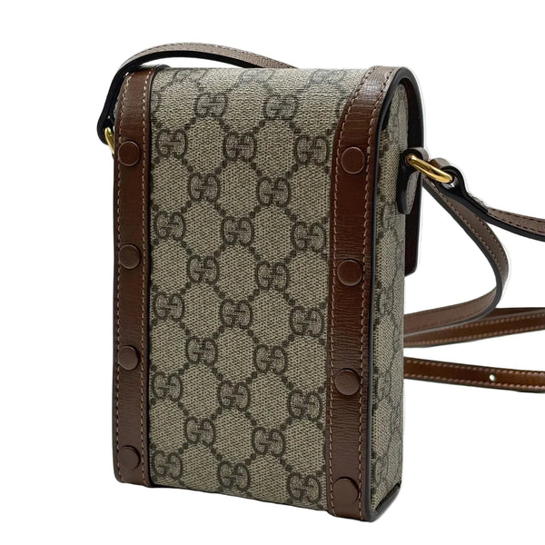 Gucci Horsebit 1955 Mini Bag GG Supreme Canvas (Like new) V3DVQXQ