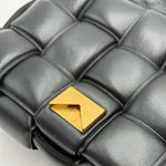 Load image into Gallery viewer, Bottega Veneta Chain Cassette Bag Black Nappa Leather (Like new) 9XBH76K
