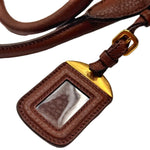 Load image into Gallery viewer, Prada Brown Vitello Daino Leather Zip Tote Bag (Pre-owned) GB3VKHK
