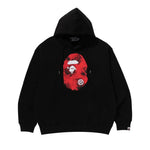 Load image into Gallery viewer, BAPE Floral Solid Camo Ape Head Relaxed Fit Pullover Hoodie 'Black'
