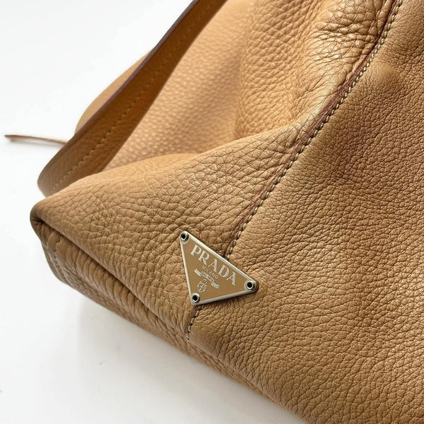 Prada Leather Tote Beige Bag (Pre-owned) 4TJH7TJ