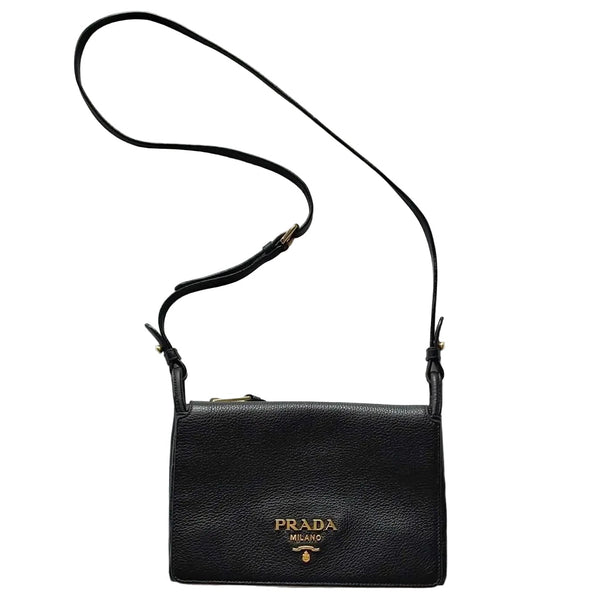 Prada Flap Vitello Daino Medium Crossbody Bag (Like new) HY9XHTK