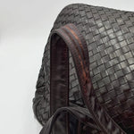 Load image into Gallery viewer, Bottega Veneta Brown Intrecciato Woven Nappa Leather Boston Top Handle Bag (Pre-owned) T4B7G43
