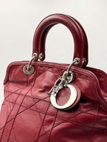 Load image into Gallery viewer, Christian Dior Cannage Quilted Lambskin Leather Granville Tote Bag (Pre-owned)
