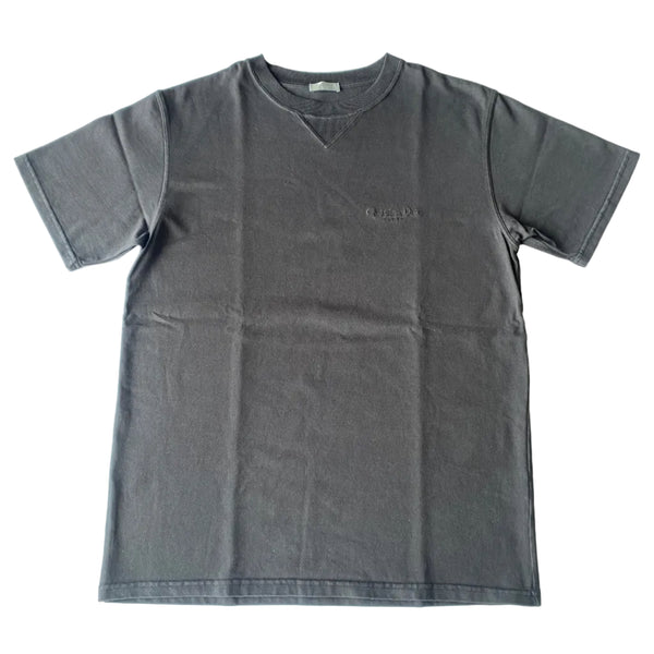Dior SS23 Solid Logo Cotton Jersey Short Sleeve T-Shirt Men’s Black (Pre-owned)
