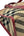 Burberry Blue Label Tweed Nova Check Handbag Beige/Red (Pre-owned)