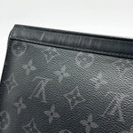 Load image into Gallery viewer, Louis Vuitton Pochette Voyage Monogram Eclipse MM Black/Grey (Pre-owned) J64W342
