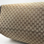 Load image into Gallery viewer, Gucci Web Strap Side Snap Carry On Duffle Bag GG Canvas Large travel bag (Pre-owned) 84327YK
