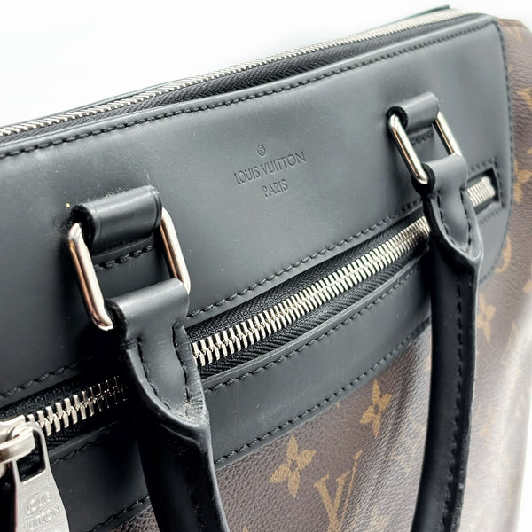 Louis Vuitton Monogram Macassar Canvas Porte-Documents Jour Bag (Like new)