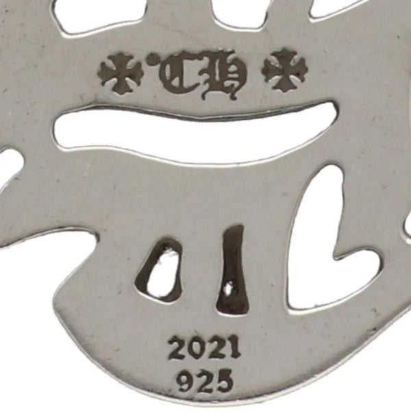 Chrome Hearts CH Vertical Logo Silver Pendant