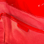 Load image into Gallery viewer, Burberry Red Check Embossed Patent Leather Bilmore Tote (Pre-owned)
