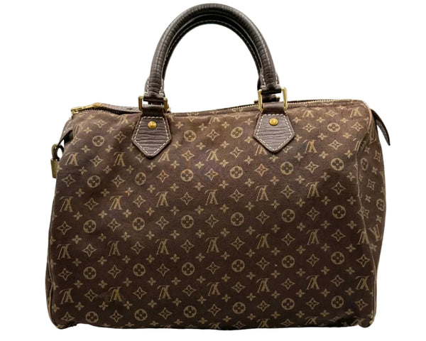 Louis Vuitton Ebene Mini Lin Speedy 30 Bag (Pre-owned) MB2J3RC