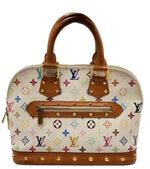Load image into Gallery viewer, Louis Vuitton White Monogram Multicolore Canvas Alma PM Bag (Pre-owned) GCM4DQB
