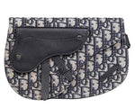 Load image into Gallery viewer, Dior Men's Black Dior Oblique Jacquard Saddle Pouch Bag
