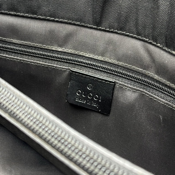 Gucci Black Nylon And Bamboo Work Tote Bag (Pre-owned) 9GC7QD9