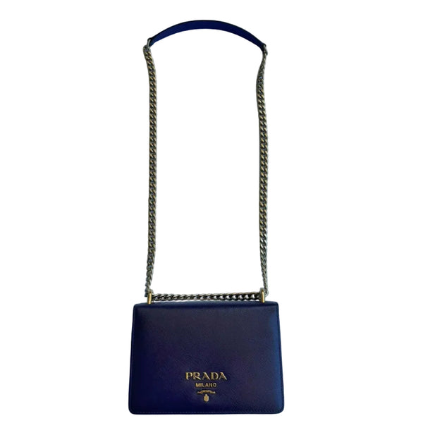 Prada Saffiano Leather Crossbody Bag Purple (Like new) BCM8KHB