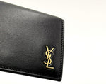 Load image into Gallery viewer, Saint Laurent Tiny Cassandre Card Case Black Leather (Like new)
