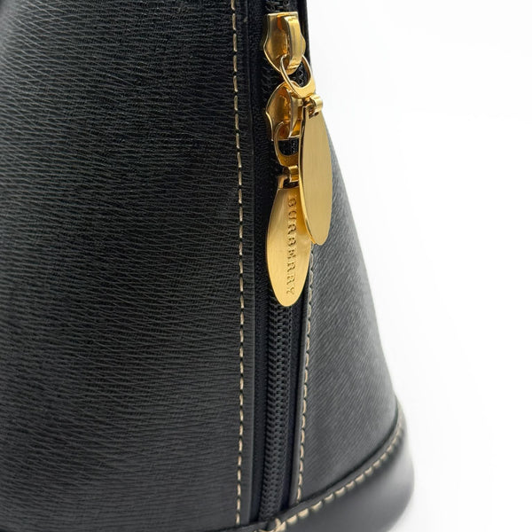 Black Burberry Leather Handbag (Like new)