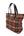 Burberry Blue Label Nova Check Mini Tote Bag with Brown Leather Trim (Like new)