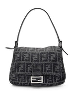Load image into Gallery viewer, Fendi Wool Zucca Mama Baguette Grey (Pre-owned) R3Q6GBV
