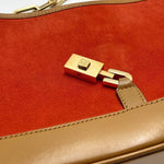 Load image into Gallery viewer, Gucci Jackie Vintage Leather Handbag Orange Suede (Pre-owned) R6HDVKD
