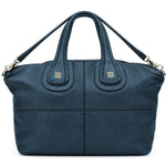 Load image into Gallery viewer, Givenchy Navy Blue Lambskin Leather Large Nightingale Bag (Pre-owned) 392QH7T
