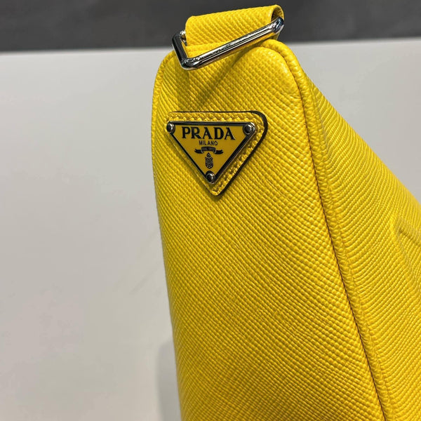 Prada Saffiano Triangle Bag Sunny Yellow (Like new)