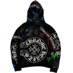 Load image into Gallery viewer, Chrome Hearts Stencil Hoodie Black
