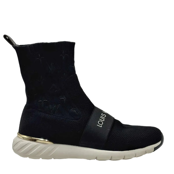 Louis Vuitton Black Monogram Technical Fabric Aftergame Sneakers (Pre-owned)