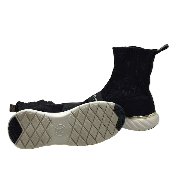 Louis Vuitton Black Monogram Technical Fabric Aftergame Sneakers (Pre-owned)