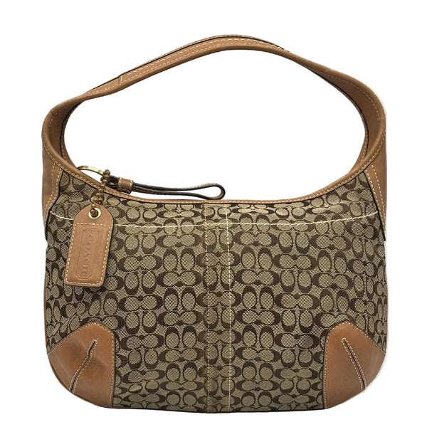 Coach Signature sufflette leather handbag