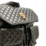 Load image into Gallery viewer, Philipp Plein Skull Studded Backpack Black Leather (Like new)
