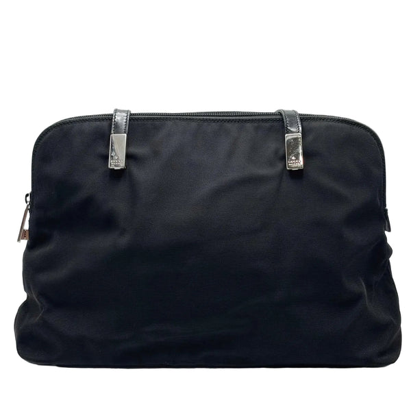 Gucci Vintage Nylon Shoulder Bag Black (Pre-owned)