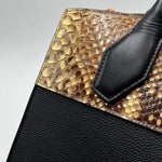 Load image into Gallery viewer, Louis Vuitton  Python/Leather City Streamer MM Noir (Like new) CMTJ609
