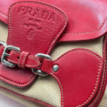 Load image into Gallery viewer, Prada Canapa Grezza Shoulder Bag (Pre-owned) 798B4X2
