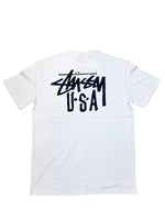 Load image into Gallery viewer, STUSSY USA WHITE TEE
