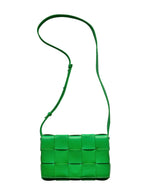 Load image into Gallery viewer, Bottega Veneta Green Leather Cassette Bag (Like new) MXV6QJ7
