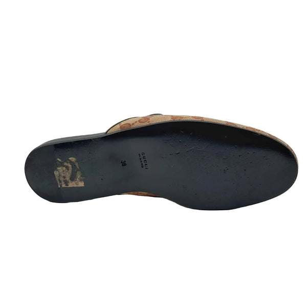 Gucci Beige/Red GG Canvas NY Yankees Mules (Pre-owned)