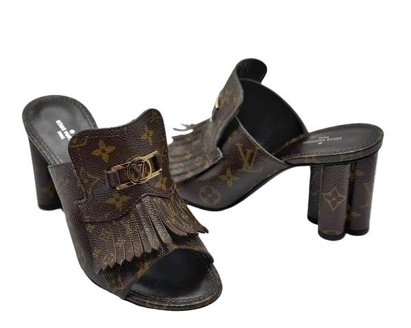 Louis Vuitton Monogram Canvas Indiana Mule (Brandnew)