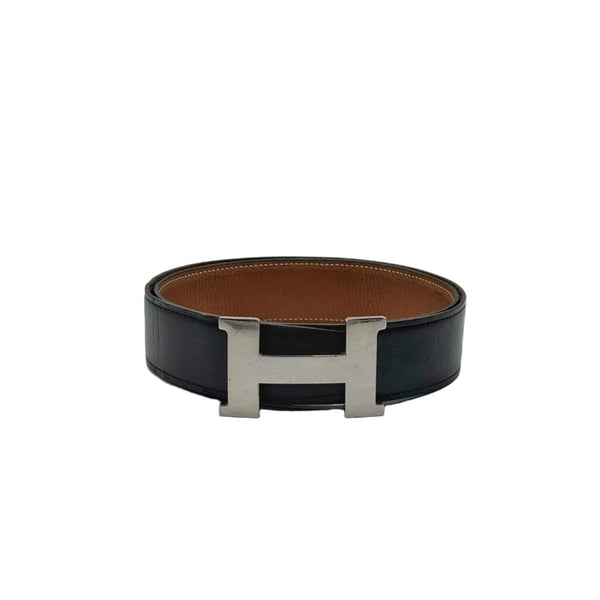 Hermes Box Chamonix  Constance Belt 95 Noir Natural (Pre-owned) 8WM7QHM