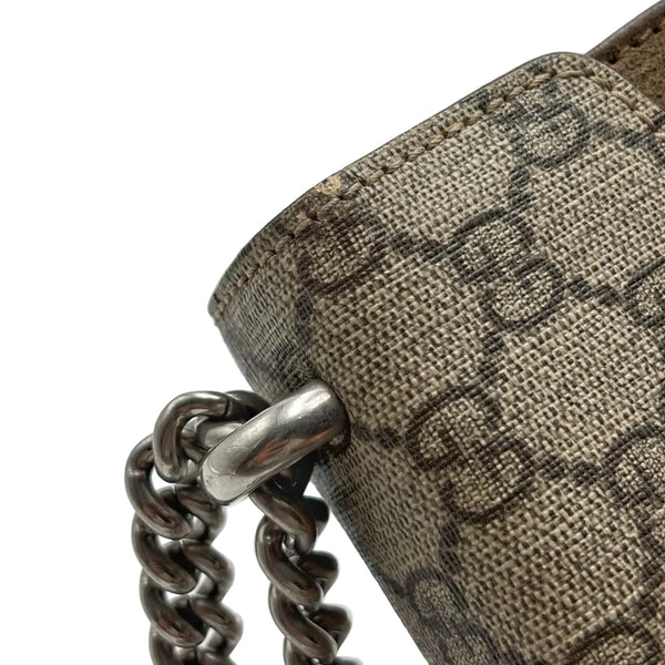 Gucci Dionysus Shoulder Bag GG Supreme Mini Beige (Pre-owned) M2HXC46
