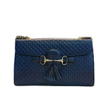 Load image into Gallery viewer, Gucci Microguccissima Medium Emily Chain Shoulder Bag Black 44RTVH6
