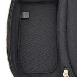 Load image into Gallery viewer, Chanel Black Quilted Crumpled Leather &amp; Transparent PVC Vanity Flap Backpack Bag
